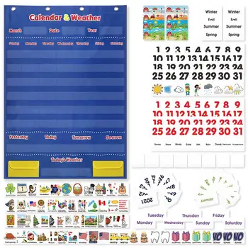 Kalendorius Kišeninis Žemėlapis Vaikams Kas Mėnesį Kalendoriai Ir Orų Klasėje Sienos Kišenėje Diagramos Kūdikiai Mokymosi Namuose Kalendoriai