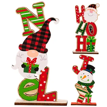 Kalėdų Papuošalai Šalies Išdėstymas Puošmena Kalėdos Namuose Darbalaukio Pasirašyti Medinių Papuošalų Kūrybos Puošia