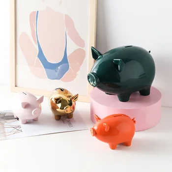 Keramikos Mažas Piggy Bank Pinigų, Sandėliavimo Dėžės, Vaikams, Žaislai, Namų Dekoro Pinigų Taupymo Lauke Vaikai Piggy Pinigų Banko