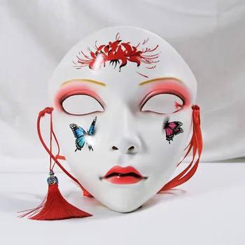 Kinų Stiliaus Kaukės Anime Cosplay Kaukė Hanfu Kostiumų Priedai Karnavalas Maskuotis Kaukė Halloween 
