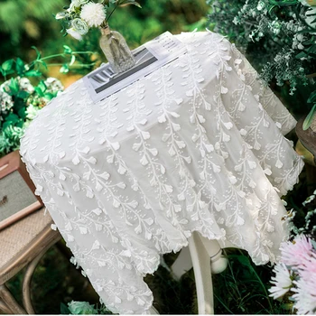 Korėjos Stiliaus Lapų 3D Medvilnės Staltiesė Arbatos Tablemat Apdailos Stačiakampio staltiesė Stalo Dangtis Virtuvės Vestuvių Valgomasis
