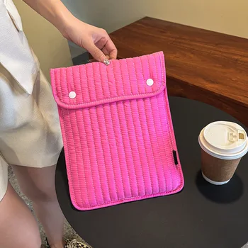Korėjos versija ins paketas, siuvinėti siūlais audinio rankovės maišelį vasaros macaron spalvos planšetinio nešiojamojo kompiuterio krepšys sankabos