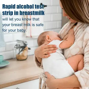 Labai Greitai Aptikti Praktiškai Namų Breastmilk Alkoholio Testo juostelę Krūtinėlės,, Pieno tyrimai Juostelės Motinos Piene Bandymo Juostelės 25Pcs