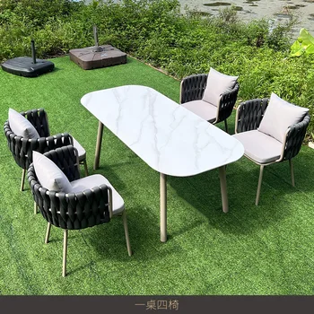 Lauko baldai, kiemo, lynų kėdės, sodo atviru dangumi, laisvalaikio, vandeniui ir saulės