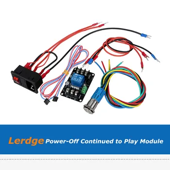Lerdge-Z Lerdge-X Lerdge-K Valdyba Power-Off Toliau Žaisti Reguliatorius Galia Stebėti Išplėtimo Modulis 3D Spausdintuvo Dalys