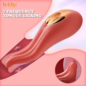 LICKLIP Klitorio Kalba Lyžis Vibratorius Minkštas Silikoninis Nešiojamų G Spot Klitorio Stimuliatorius Sekso Žaislai Suaugusių Moterų Porų 18+