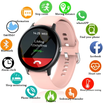 LIGE 2021 Naujas Smart Žiūrėti Ponios Vyrų jutiklinių Fitness Tracker Kraujo Spaudimą Miego Moteris Smart Skambinkite Laikrodžiai Moterims Xiaomi