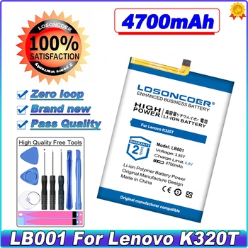 LOSONCOER LB001 4700mAh Baterija Lenovo K320T Išmanųjį telefoną