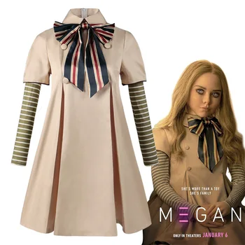 M3GAN Cosplay Kostiumas Suknelė Vaikams Mergaitėms AI Lėlės Robotai Du Tūkstančius ir Dvidešimt tris Megan Suknelės Vienodos Helovinas Kostiumai