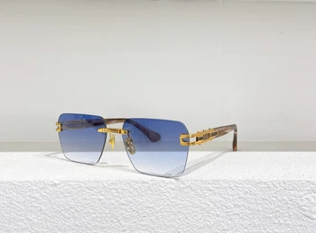 Madingų rėmelių akiniai nuo saulės Gradientas lęšiai vyriški akiniai nuo saulės Ženklo dizaineris Aukščiausios kokybės