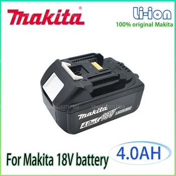 Makita 18V 4.0 AH/4000MAH Įkrovimo Galia Įrankiai Baterija su LED Li-ion Pakeitimo LXT BL1860B BL1860 BL1850