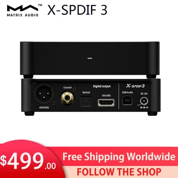 Matricos X-SPDIF 3 USB Digital Audio Sąsaja IIS-LVDS/Coaxial/Optical/SEP/EUB 768kHz/32Bit DSD512 X-SPDIF3 USB Sąsaja