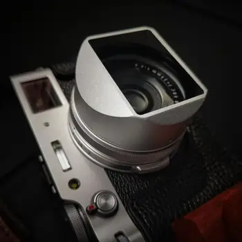 Metalo Aikštėje Gaubtas Su 49nn Adapterio Žiedas, Skirtas FUJI Fujifilm X100V X100F Aikštėje Objektyvo Gaubtas su Nemokama Bžūp & 49mm HOYA UV Filtras