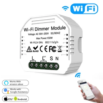 Mini WiFi Smart Šviesos Reguliatorius, Modulio / Switch Module, Smart Gyvenimo Tuya Nuotolinio Valdymo Dirbti su Alexa 
