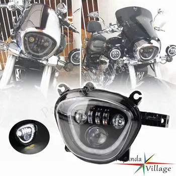 Motociklo LED Žibintų 6500K 110W Dienos Veikia Šviesos DRL Hi/Lo Šviesos Žibinto už Suzuki Boulevard M109R VZR1800 M90 06-19