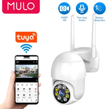 MULO 1080P 2MP, 3MP PTZ WiFi IP Belaidės Kameros Smart Lauko Home Security 4X Skaitmeninis Priartinimas Dome Kameros CCTV Vaizdo Stebėjimo