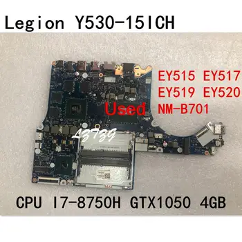 Naudotas Lenovo Legiono Y530-15ICH Nešiojamojo kompiuterio motininė Plokštė PROCESORIUS I7-8750 GTX1050 RAM 4GB FRU 5B20R40161 5B20R40198