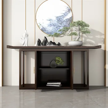 Naujas Kinų Stiliaus Ugyen Medienos Įėjimo Lentelė Kietas Zen Paprasta Namų Kabineto Saugojimo Grindų Kambarį Salė