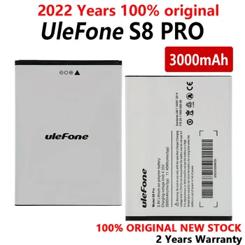 Nauji 100% Originalus 3000mAh Telefono Baterija Ulefone S8 PRO Atsarginį Telefoną Aukštos Kokybės elementus Su Sekimo Numerį