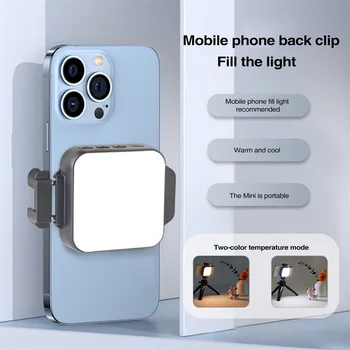 Nauji Didelės Galios Mobilųjį Telefoną Atgal Įrašą Led Šviesos Clip-On Selfie Šviesos 2500-8500K Užpildykite Šviesa 