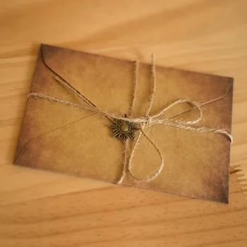 nemokamas pristatymas 20sets Derliaus pusrutulyje voką su virvės Rašymo Popieriaus Laiško Rašymas Paketas 