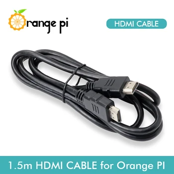Oranžinė Pi HDMI HD Kabelis, 1.5 M 4K Raiškos Didelės Spartos Garso ir Vaizdo Perdavimo Gryno Vario Vielos Linija