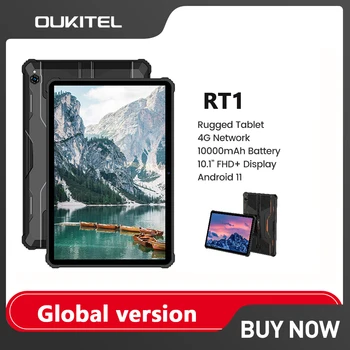 OUKITEL RT1 Tvirtas Tablet 10000mAh Baterija IP68/69K 10.1