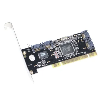 PCI 4 Uostai Vidaus SATA CONTROLLER RAID CARD 4 SATA SERIAL ATA PCI RAID VALDIKLIS KORTELĖS Sil3114 Chipset Sata Kabeliai