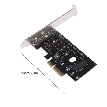 PCI-E į M 2 Išplėtimo Korta PCI-E x4 M 2 NGFF Adapteris Riser Card SSD 4U Extender su Pertvara