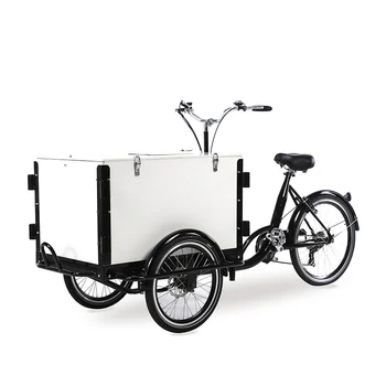 Pedalas 3 ratus ledų priekiniai apkrovos triratis parduoti Varveklis Triračius Ledų Dviratį Mobiliojo Ledų vežimėliai maisto dviratį