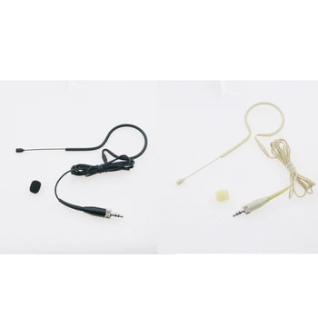 Pro HX20 2 Spalvų Super Omni-directional Earset Ausinės su mikrofonu Už Shure Sennheiser MiPro Audio-Technica 3.5 mm 3Pin 4Pin