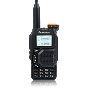 Quansheng UV-K5 50-600MHz 200Ch 5W Oro Band Walkie Talkie UHF VHF DTMF FM Scrambler NOAA Belaidžio ryšio Dažnis Kopijuoti Du Būdu Radijo