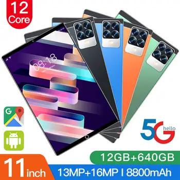 S29 Tablet PC 10.1 Colių IPS Ekranas Android 12) RAM:6/8/12 GB-ROM:128/256/512 GB GPS+FM+WI-fi+BT Paramos Dvigubai Kortelės 8800mAh