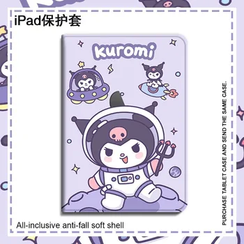 Sanrio Kuromi violetinė mielas iPad Oro 2021 10.2 Atveju, Mini 6 Oro 4 10.9 Silikoniniai Apsauginiai Pro 11 Colių Dangtis