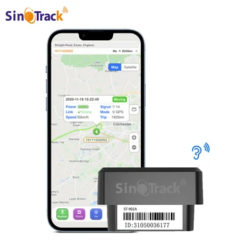 SinoTrack ST-902A Mini OBD GPS Balso Stebėti Tracker 16PIN OBD II Plug Žaisti Automobilių GSM OBD2 Sekimo Prietaisas GPS su Nemokama programa