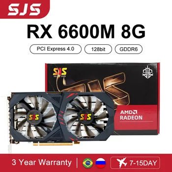 SJS AMD Radeon RX 6600M 6600 8GB Grafikos Plokštę, GPU GDDR6 RX6600M 1750-2177 MHz PCI Express 4.0 HDMI DP Darbalaukio placa de vaizdo