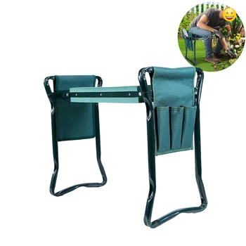 Sodo Sėdynės Sulankstomos Sodo Kėdės Kneeler Nerūdijančio Plieno Sodo Kėdė su Įrankių Krepšys EVA Nuleidimo Mygtukai Patogus Lauko Sėdynės