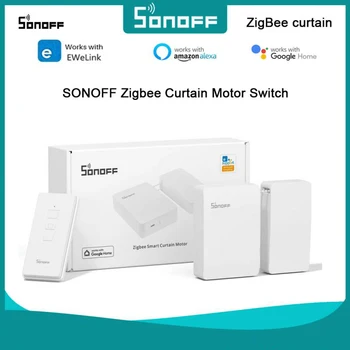 SONOFF ZB Automatinė Smart Užuolaidų Motorinių Zigbee Užuolaidų Variklio Jungiklį APP Nuotolinio Valdymo Dirbti Su Alexa 