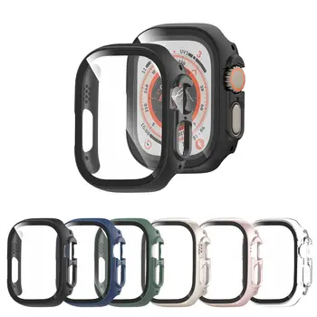 Stiklas+Dangtelis Apple Laikrodžių atveju, ultra 49mm smartwatch PC Screen Protector, Bamperis Grūdintas Priedai iwatch serijos ultra 49mm