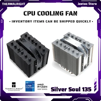 Thermalright Silver Siela 135 Black Dual-Bokštas CPU Oro Aušintuvas 135mm 6 Šilumos Vamzdžio Šilumos Kriaukle Intel LGA1200 115X AMD AM4