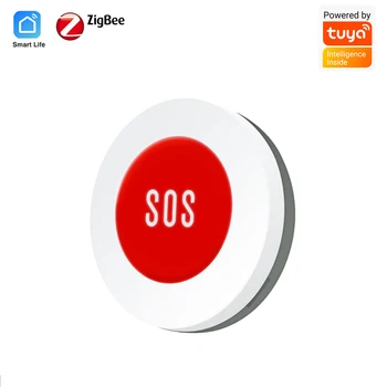 Tuya Smart ZigBee SOS Mygtukas Automatinės Signalizacijos Vyresnio amžiaus Vaikams Signalizacijos skubi Pagalba Perjungti Tuya Smart Gyvenimo App Nuotolinio Valdymo