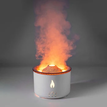 Ugnikalnių Eterinio Aliejaus Aromaterapija Mašina Mažas Mini Drėkintuvas Darbalaukio Liepsna Lempa Kūrybos Nerijos Žiedas Dūmų Žiedas 2022 Naujas