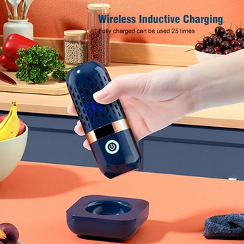 USB Vaisių Skalbimo Mašina Maisto Valymo Kapsulės Formos Daržovių Valymo Mašina Vaisių Ir Daržovių Valytuvas