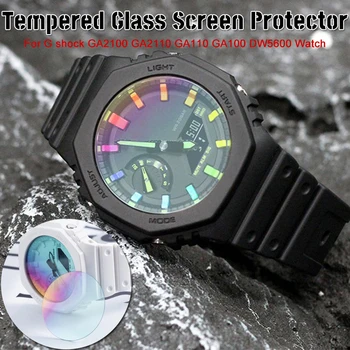 Už Casioak GA2100 GA2110 GA110 GA100 DW5600 Žiūrėti Grūdintas Stiklas, Apsauginė Plėvelė Gshock GMAS2100 Screen Protector Anti-Scratch