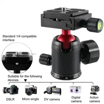 Vaizdo kameros Stabilizatorius Praktinių Reguliuojamas Anti-slip DSLR Fotoaparato Trikojo Gimbal Apkabos, Adapteris, skirtas Lauko