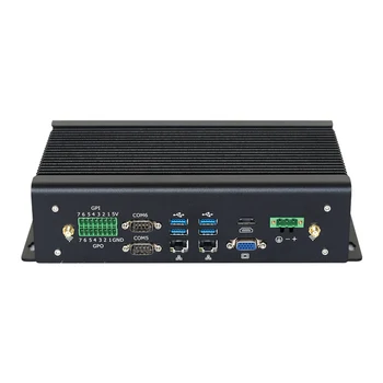 Ventiliatoriaus Pramonės Mini PC i7 1165G7 Dual Ethernet GPIO DB9 RS232/422/485 2x mPCIe 