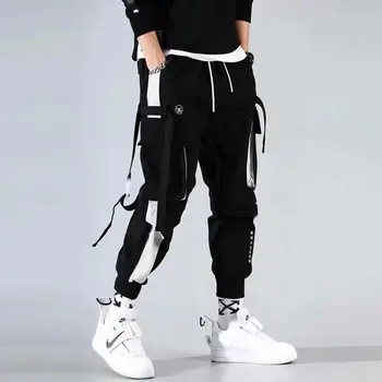 Vyrai Krovinių Kelnės Streetwear Harajuku Mados Drabužių Jogger Japonijos Korėjiečių Stilingas Veikia Vyrų Kelnės Hip-Hop Sweatpant