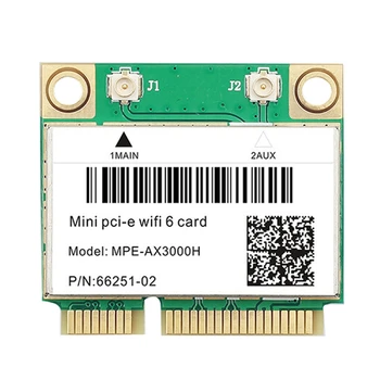 Wifi 6E AX3000H Žalia Belaidžio Tinklo Kortelė BT 5.2 Mini PCIE 