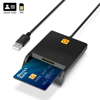 X01 USB Smart Card Reader Banko Kortele IC/ID EMV kortelių Skaitytuvas Aukštos Kokybės už 