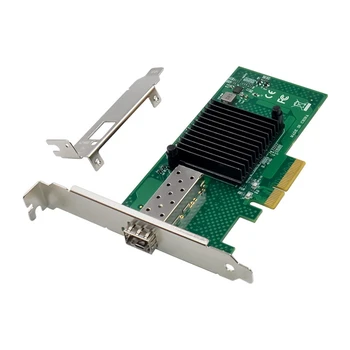 X520-SR1 10G SFP+ Serverio Fiber Optic Network Kortelės 82599EN Chip PCIE X4 Vieną Optinio Uosto Tinklo plokštė